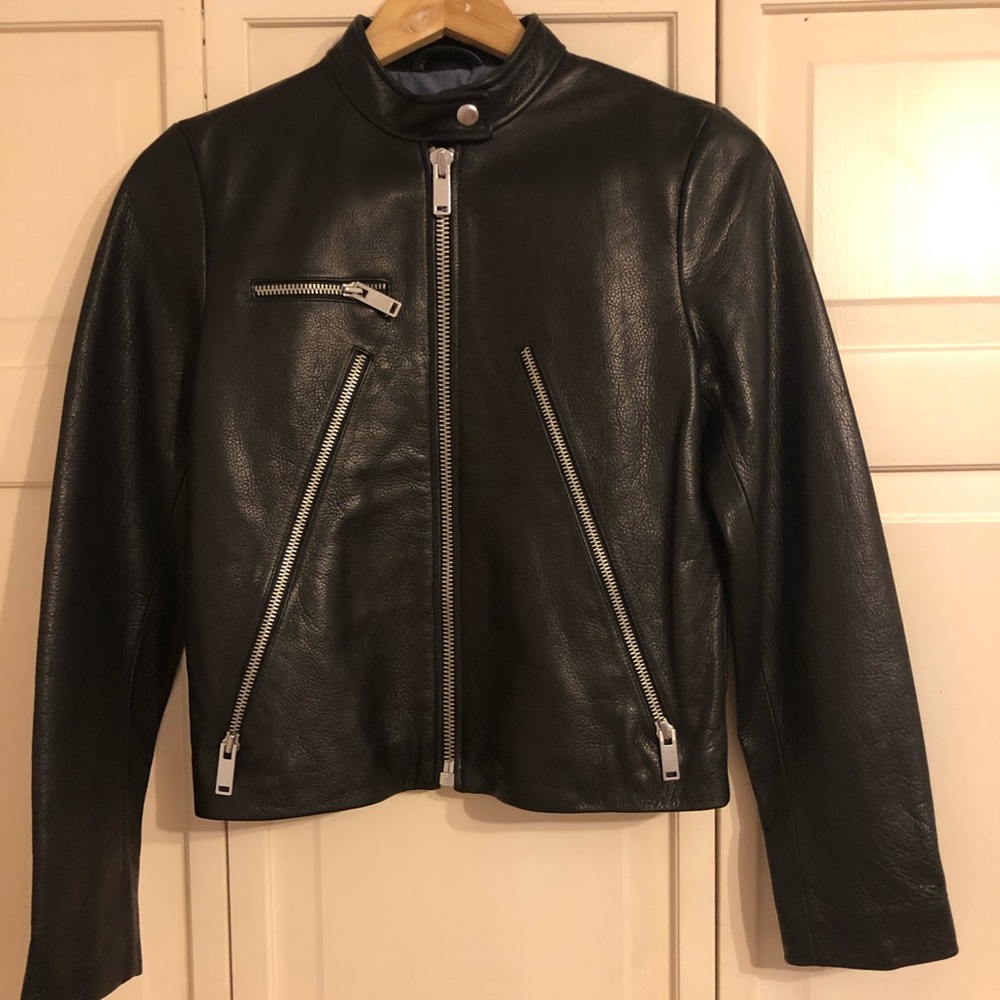 New w/Tag 100% Genuine Leather Jacket Gap Med